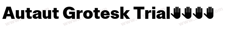 Autaut Grotesk Trial字体转换